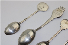 Seven (7) Various Vintage Golf Themed Sterling Silver Spoons