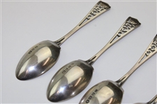 Seven (7) Vintage HGC  Sterling Silver Spoons