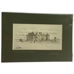Bill Waugh Signed and Matted Print of The Royal and Ancient Clubhouse St. Andrews