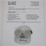 Gene Sarazen Signed Shell World Golf Village White Hat - Sarazen Collection JSA ALOA