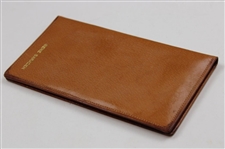 Gene Sarazen's Personal 1957 Masters Leather Address & Pencil Folder