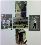 A Collection of Upper Deck Golf Trading Cards Featuring Justin Leonard and Colin Montgomerie with Two Authentic Autographs