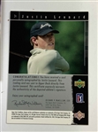 A Collection of Upper Deck Golf Trading Cards Featuring Justin Leonard and Colin Montgomerie with Two Authentic Autographs