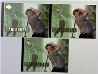 A Collection of Upper Deck Golf Trading Cards Featuring Justin Leonard and Colin Montgomerie with Two Authentic Autographs