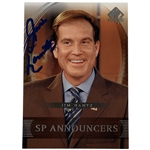 Jim Nantz Dual Signed 2004 Upper Deck SP Authentic Golf Card #60 JSA ALOA