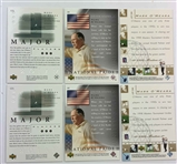 Collection of Approximately 70 Tom Lehman and Mark O'Meara Golf Trading Cards Including Autographs and Memorabilia