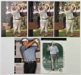 Collection of Approximately 70 Tom Lehman and Mark O'Meara Golf Trading Cards Including Autographs and Memorabilia