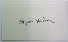 9 Signed Major Winners 3x5 Cards W/ Mickelson, Middlecoff, etc. JSA ALOA