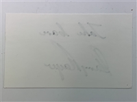 9 Signed Major Winners 3x5 Cards W/ Mickelson, Middlecoff, etc. JSA ALOA