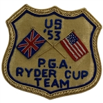 1953 United States P.G.A. Ryder Cup Team Gold Bullion Blazer Patch