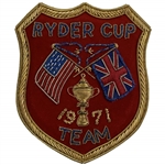 1971 Ryder Cup Team Official Bullion Blazer Patch