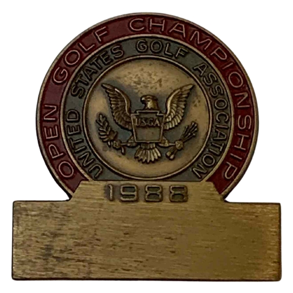 Fuzzy Zoellers 1988 US Open at The Country Club Contestant Badge - Mazzeo Collection