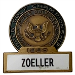 Fuzzy Zoellers 1993 US Open Championship at Baltusrol Contestant Badge - Mazzeo Collection