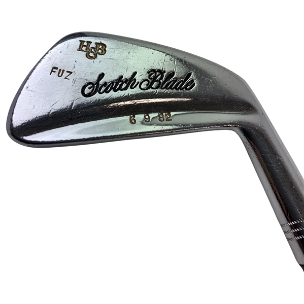 Fuzzy Zoellers Tournament Used PowerBilt Scotch Blade 6-9-82 Stamped H&B 1 Iron - Mazzeo Collection