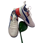 Rickie Fowler Personally Issued Red, White & Blue Puma Shoes & Signed 2014 Ltd Ed Cobra Driver JSA ALOA