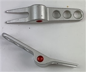 Scotty Cameron Walnut Divot Tool Display Stand and Two Studio Design Divot Tools
