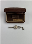 Two Sterling Silver Golf-Themed Accessories Including USGA Tie Bar & Match Safe