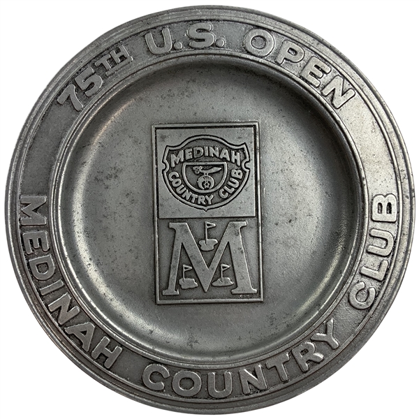 1975 US Open at Medinah Country Club Pewter Plate