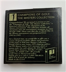 1996 Titleist Champions of Golf The Masters Collection Complete Trading Card Set