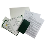 Champion Jon Rahms 2023 Masters Tournament Official Tournament Player Binder and Ephemera