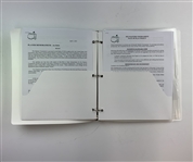 Champion Jon Rahm's 2023 Masters Tournament Official Tournament Player Binder and Ephemera
