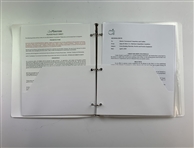 Champion Jon Rahm's 2023 Masters Tournament Official Tournament Player Binder and Ephemera