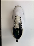 Champion Jon Rahm's 2023 Genesis Invitational Worn Travis Matthew 'The Ringer' Spiked Golf Shoe w/ Riviera Sole Sticker Right Foot - Size 11
