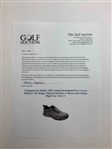 Champion Jon Rahm's 2023 Genesis Invitational Worn Travis Matthew 'The Ringer' Spiked Golf Shoe w/ Riviera Sole Sticker Right Foot - Size 11
