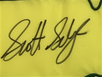 Scottie Scheffler Signed 2022 Masters Embroidered Flag JSA #ZZ61618