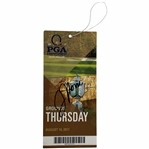 Justin Thomas Signed 2017 PGA Championship at Quail Hollow Ticket JSA #CB69599