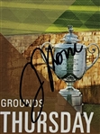Justin Thomas Signed 2017 PGA Championship at Quail Hollow Ticket JSA #CB69599