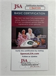 Justin Thomas Signed 2017 PGA Championship at Quail Hollow Ticket JSA #CB69599
