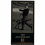 Jack Nicklaus Signed 1963 Masters Collection GSV Golf Card JSA ALOA