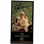 Jack Nicklaus Signed 1966 Masters Collection GSV Golf Card JSA ALOA