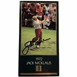 Jack Nicklaus Signed 1972 Masters Collection GSV Golf Card JSA ALOA