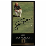 Jack Nicklaus Signed 1975 Masters Collection GSV Golf Card JSA ALOA