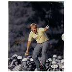 Jack Nicklaus Signed 1986 Masters Putter Raise Color Contrast Photo in Gold Marker JSA #N48286