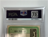 Jack Nicklaus Signed 1981 Donruss Golf #13 PSA/DNA Authentic