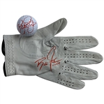 Rickie Fowler Signed Dated FootJoy Glove and Top-Flite XL Golf Ball JSA ALOA