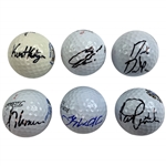 Woodland, Dunlap, Cantlay & (3) Others Signed Golf Balls JSA ALOA