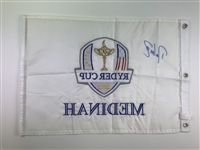 Davis Love III Signed 2012 Ryder Cup at Medinah Flag JSA ALOA
