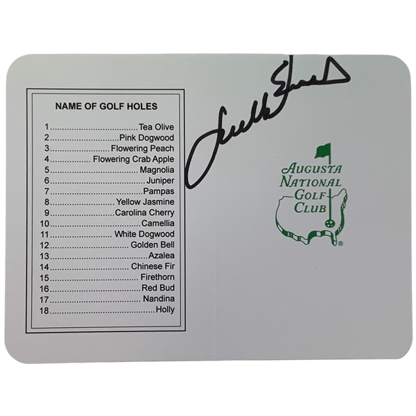 Jordan Spieth Signed Augusta National Scorecard JSA ALOA