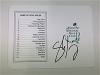 Finau, Casey, Burns, Lowry & Aberg Signed ANGC Scorecards JSA ALOA