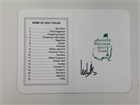 Finau, Casey, Burns, Lowry & Aberg Signed ANGC Scorecards JSA ALOA