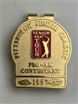 A Collection of Golf Tournament and Country Club Commemorative Metal Money Clips