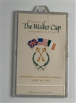 A Collection of 1989 Walker Cup Golf Memorabilia Including Framed Display and Ephemera