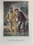 Walker and Boutall, Hand-Colored Photogravure, Old Tom and Young Tom Morris