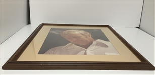 Arnold Palmer Signed Color Portrait Photo - Framed JSA ALOA