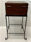 Porported Pinehurst CC Decorative Scorecard/Ballot Wood Box on Metal Stand with Golf Theme