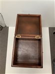 Porported Pinehurst CC Decorative Scorecard/Ballot Wood Box on Metal Stand with Golf Theme